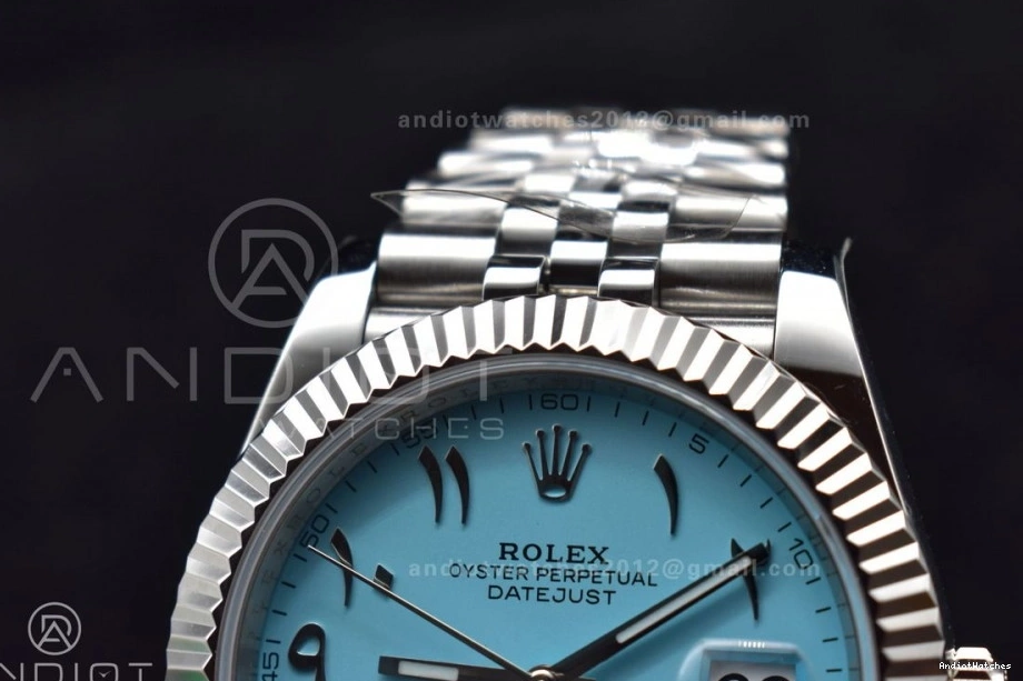 Bracelet Jubilee on 1:1 636 Blue Edition Dial SA 904L Arabic Tiffany Marker 41 Best 126334 DateJust DIWF Casual Steel 0904